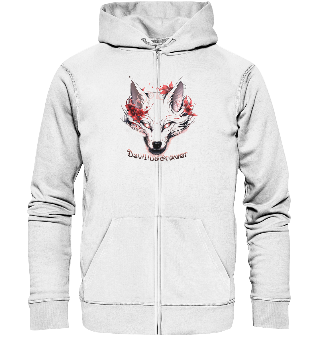 Deviliusdrawer Kitsune Wolf - Zipper