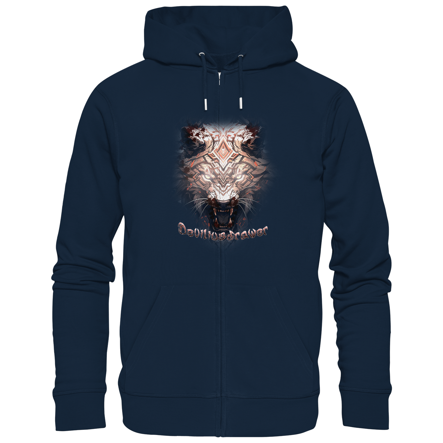 Deviliusdrawer Gold Metal Tiger - Zipper