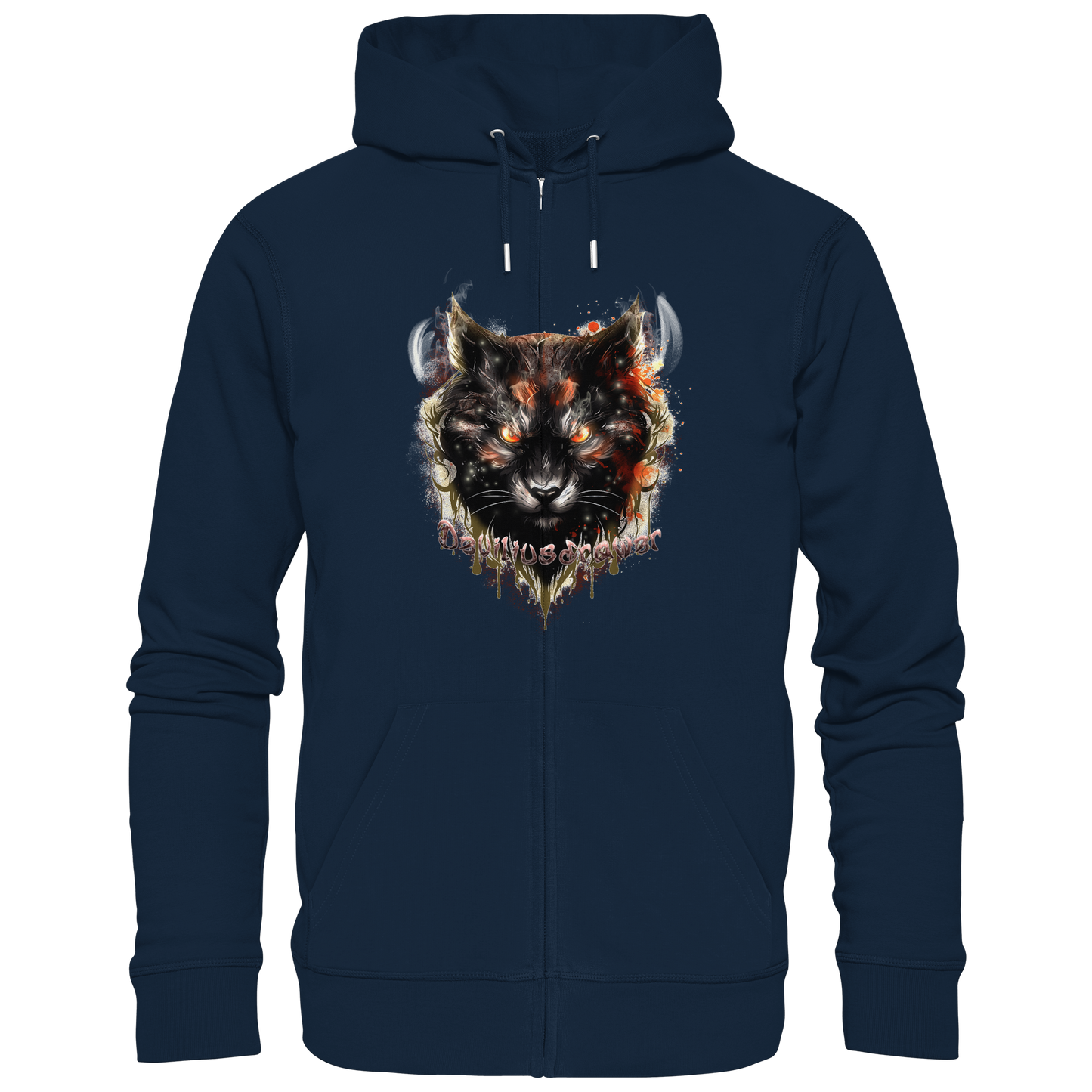 Deviliusdrawer Red Devil Cat - Zipper
