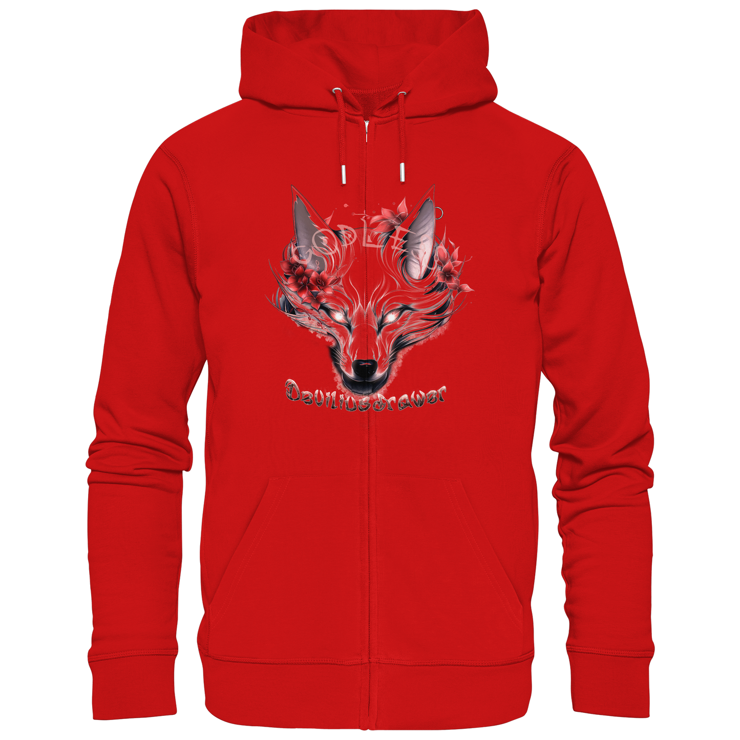 Deviliusdrawer Kitsune Wolf - Zipper