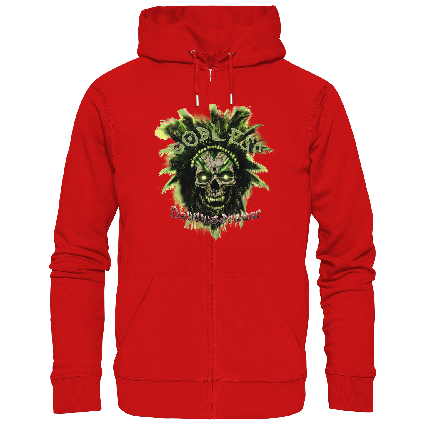 Deviliusdrawer Godless Skull - Zipper