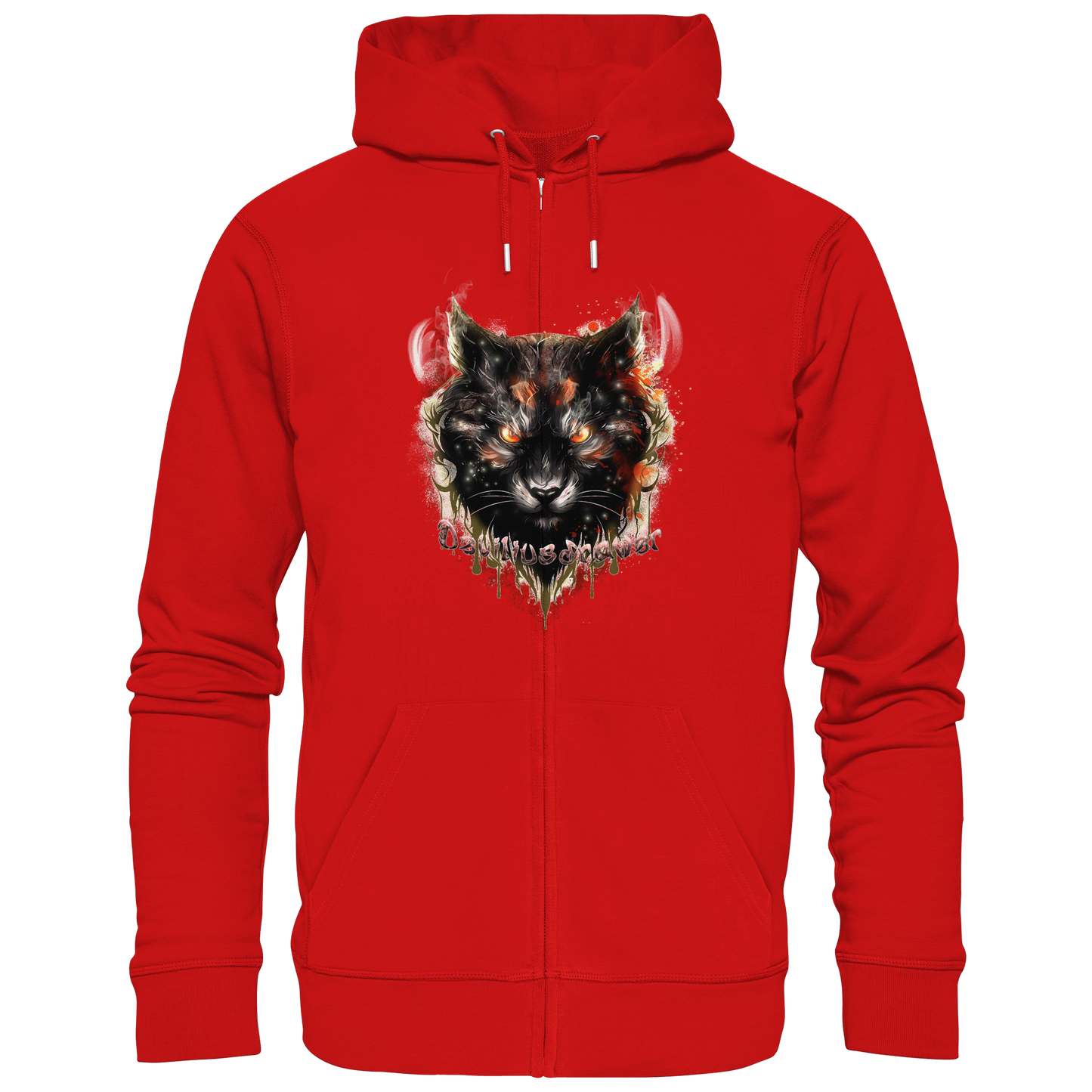 Deviliusdrawer Red Devil Cat - Zipper