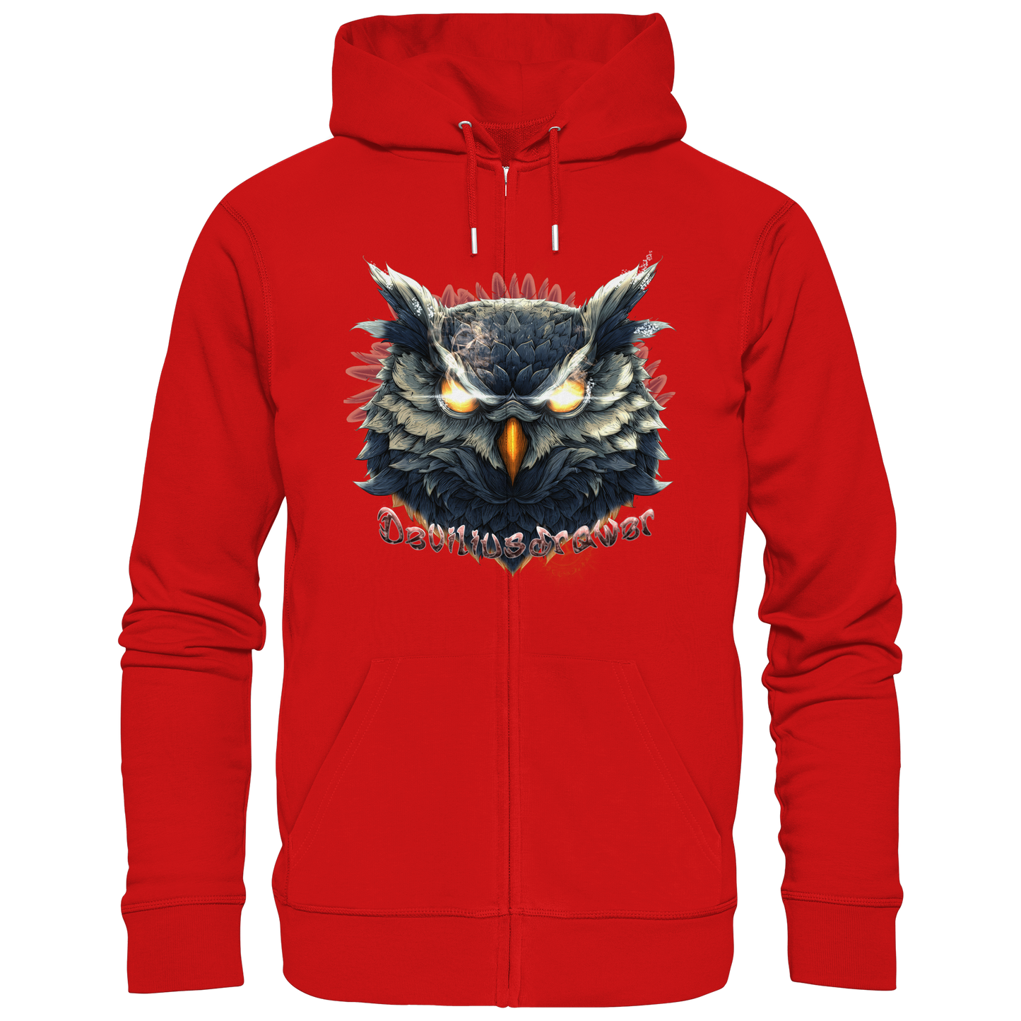 Deviliusdrawer Dark Fire Owl - Zipper