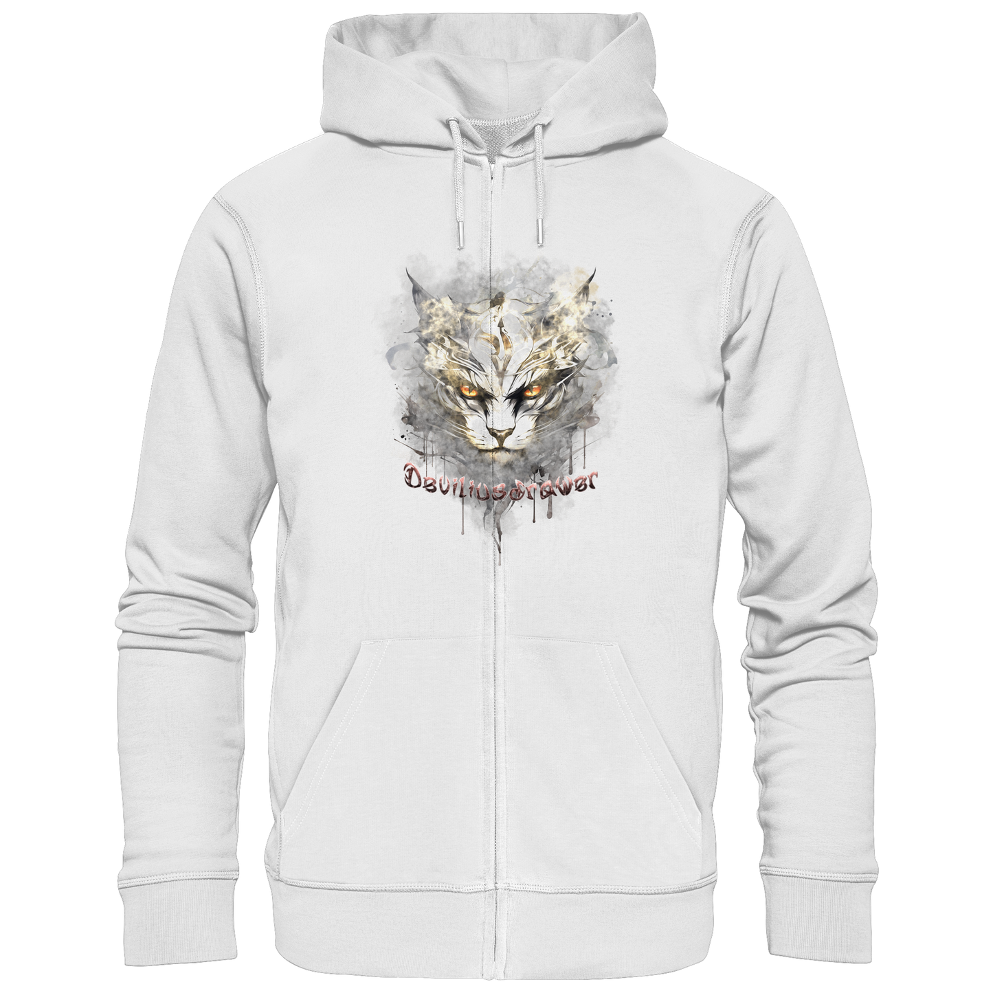 Deviliusdrawer White Catgod - Zipper