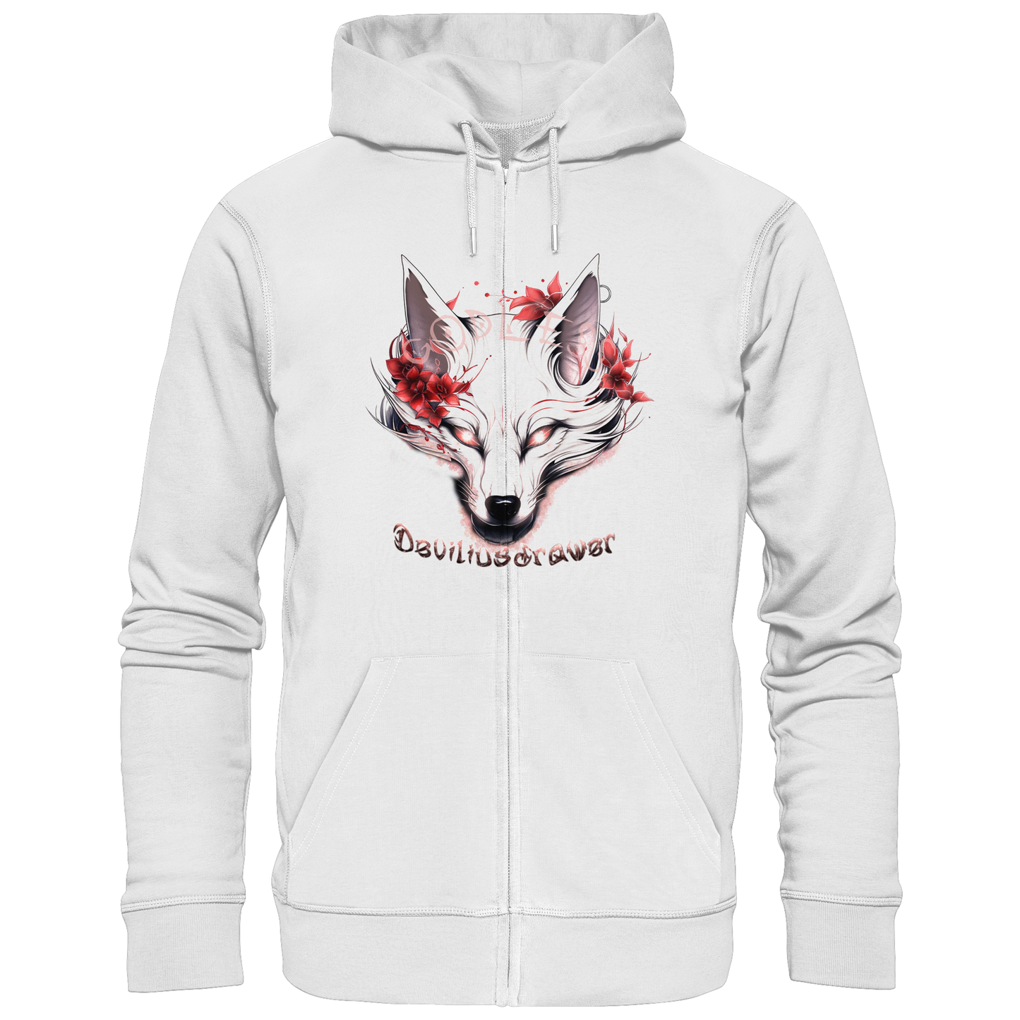 Deviliusdrawer Kitsune Wolf - Zipper