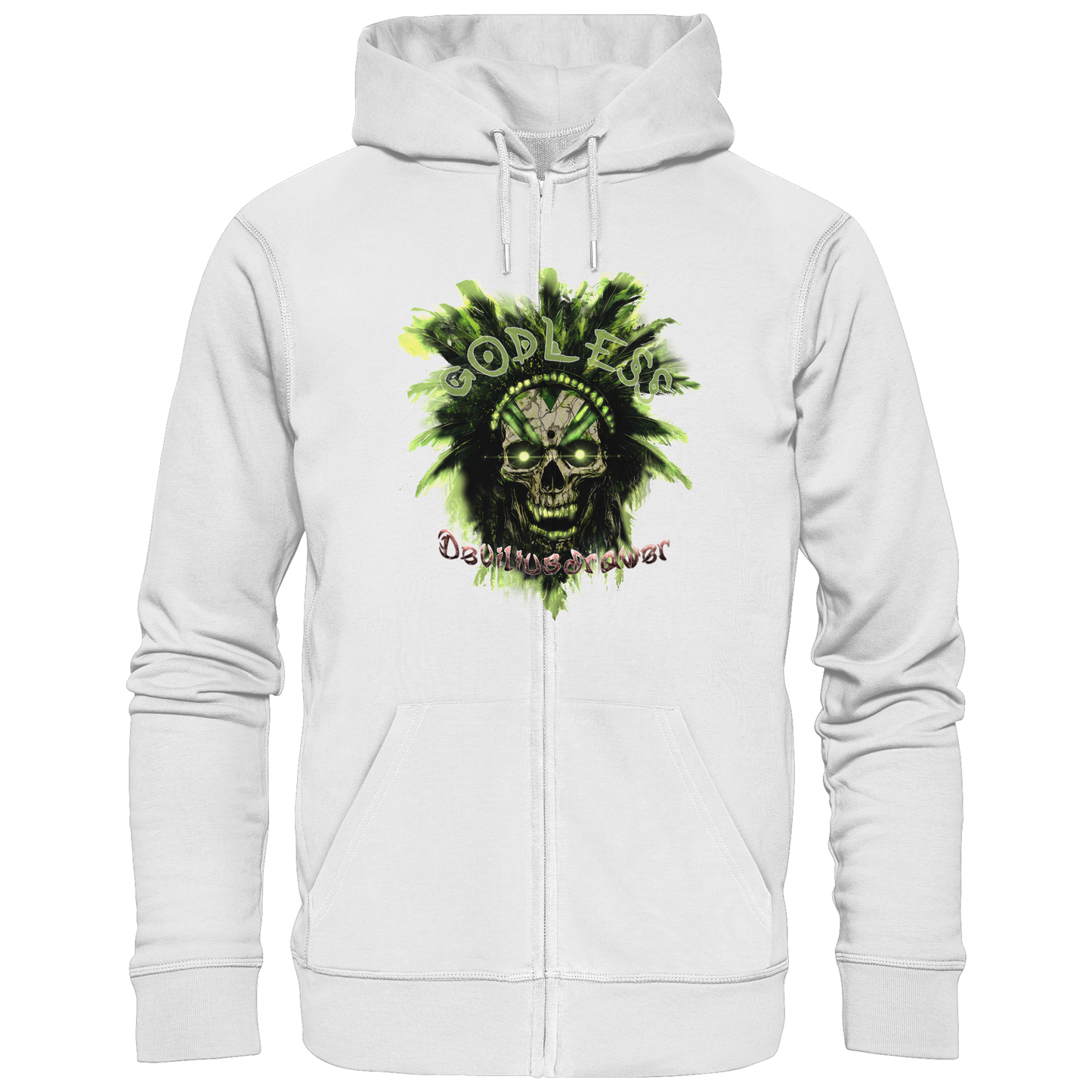 Deviliusdrawer Godless Skull - Zipper